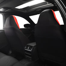 Load image into Gallery viewer, Sporty Red/Black Premium Leatherette Car Seat Covers Full Set, Front Seat and Back Seat Covers for Vehicles