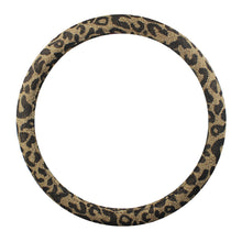 Load image into Gallery viewer, Leopard Cheetah Beige Car Steering Wheel Cover, Animal Print Car Accessories, Gift for Her/Him