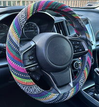 Load image into Gallery viewer, Peruvian Stripes Car Steering Wheel Cover, 15-inch Nonslip Steering Wheel Protector, Gift for Her/Him