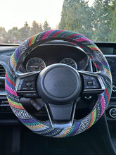 Load image into Gallery viewer, Peruvian Stripes Car Steering Wheel Cover, 15-inch Nonslip Steering Wheel Protector, Gift for Her/Him