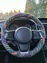 Load image into Gallery viewer, Peruvian Ethnic Car Steering Wheel Cover, Universal Nonslip Steering Wheel Protector, Gift for Her/Him