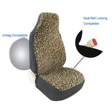 Load image into Gallery viewer, Leopard Cheetah Animal Print Handmade Front Set Car Seat Covers for Vehicles, Gift for Her/Him