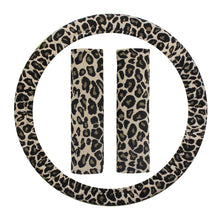 Load image into Gallery viewer, Beige Leopard Cheetah Car Seat Covers Full Set, Front and Back Seat Covers for Vehicles, Car Decor, Gift for Her/Him