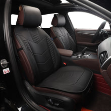Load image into Gallery viewer, Luxury Leatherette Sporty Two-Tone Car Seat Covers for Vehicles, Universal Front Seat Covers