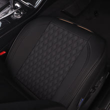 Load image into Gallery viewer, Luxurious Leatherette Black Car Seat Bottom Covers for Front Seats, Nonslip Padded Car Seat Cushions with Storage Pockets for Cars