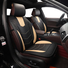 Load image into Gallery viewer, Luxury Leatherette Sporty Two-Tone Car Seat Covers for Vehicles, Universal Front Seat Covers