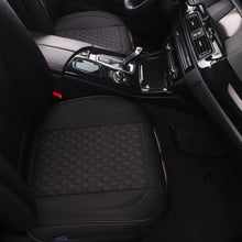 Load image into Gallery viewer, Luxurious Leatherette Black Car Seat Bottom Covers for Front Seats, Nonslip Padded Car Seat Cushions with Storage Pockets for Cars