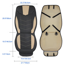 Load image into Gallery viewer, Luxury Leatherette Sporty Two-Tone Car Seat Covers for Vehicles, Universal Front Seat Covers