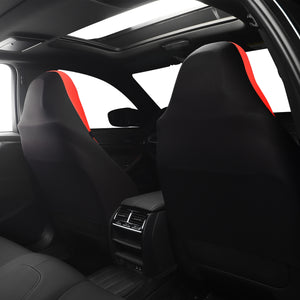 Sporty Red/Black Premium Leatherette Car Seat Covers Full Set, Front Seat and Back Seat Covers for Vehicles