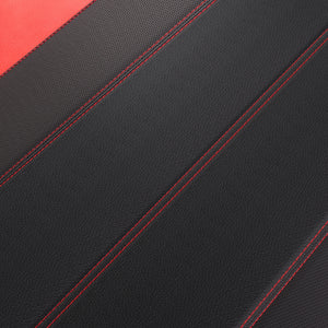Sporty Red/Black Premium Leatherette Car Seat Covers Full Set, Front Seat and Back Seat Covers for Vehicles