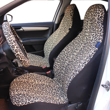Load image into Gallery viewer, Beige Leopard Cheetah Car Seat Covers Full Set, Front and Back Seat Covers for Vehicles, Car Decor, Gift for Her/Him
