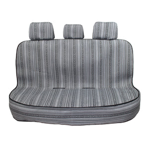Bohemian Black/White Stripes Car Seat Covers Full Set, Front Seat and Back Seat Covers for Vehicles, Gift for Her/Him