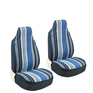 Mexican Serape Car Seat Covers Full Set, Front Seat and Back Seat Covers for Vehicles