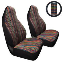 Load image into Gallery viewer, Peruvian Handmade Car Seat Covers Full Set for Vehicles, Front Seat and Back Seat Covers
