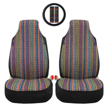 Load image into Gallery viewer, Peruvian Handmade Car Seat Covers Full Set for Vehicles, Front Seat and Back Seat Covers
