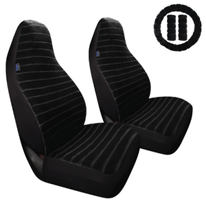 Soft Fur Car Seat Covers for Vehicles Front Sets, Warm Front Seat Covers for Winter, Gift for Her/Him