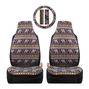 Elephant Handmade Car Seat Covers Front Set for Vehicles, Front Seat Covers, Gift for Her/Him