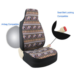 Elephant Handmade Car Seat Covers Front Set for Vehicles, Front Seat Covers, Gift for Her/Him
