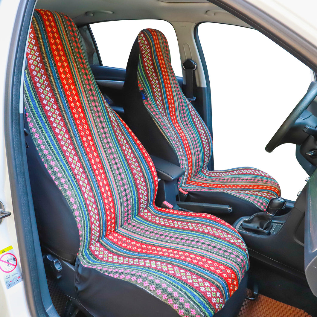 Boho Colorful Car Seat Covers for Front Seats, Front Seat Covers for Vehicles, Gift for Her/Him