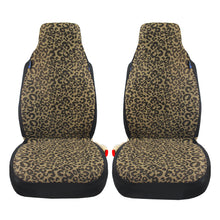 Load image into Gallery viewer, Leopard Cheetah Animal Print Handmade Front Set Car Seat Covers for Vehicles, Gift for Her/Him

