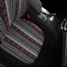 Load image into Gallery viewer, Inca Woven Blanket Stripes Ethnic Universal Car Seat Covers Full Set, Steering Wheel Cover and Seat Belt Comforters for Vehicles
