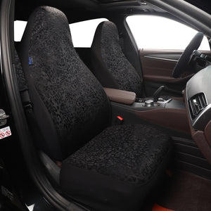Leopard Cheetah Black Car Seat Covers Full Set for Vehicles, Front Seat and Back Seat Covers for Vehicles, Gift for Her/Him