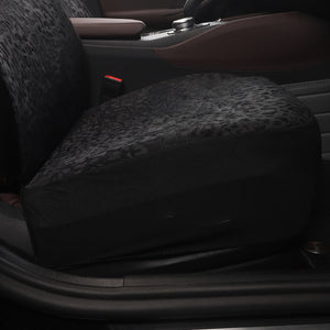 Leopard Cheetah Black Car Seat Covers Full Set for Vehicles, Front Seat and Back Seat Covers for Vehicles, Gift for Her/Him