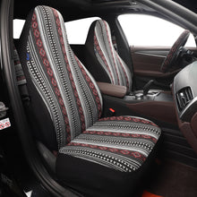 Load image into Gallery viewer, Inca Woven Blanket Stripes Ethnic Universal Car Seat Covers Full Set, Steering Wheel Cover and Seat Belt Comforters for Vehicles

