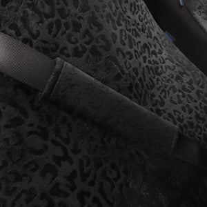 Leopard Cheetah Black Car Seat Covers Full Set for Vehicles, Front Seat and Back Seat Covers for Vehicles, Gift for Her/Him