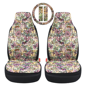 Butterfly Car Seat Covers Front Sets, Front Seat Coves for Women, Gift for Her